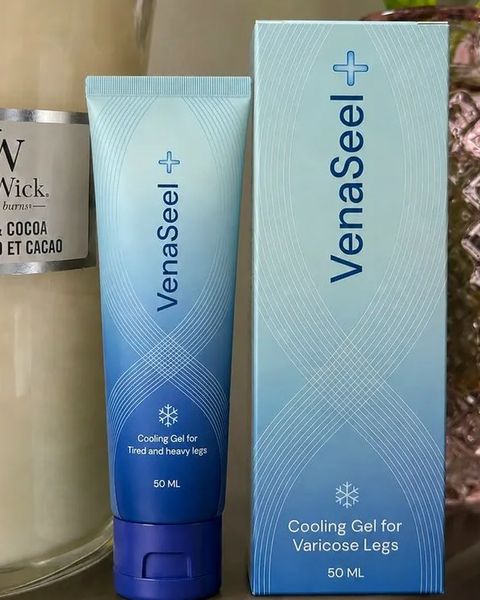 Bisnaga e caixa de VenaSeel gel de 50 ml