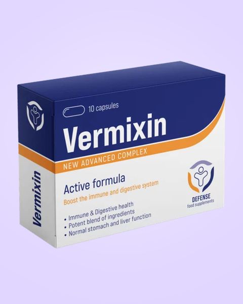 Caixa de cápsulas Vermixin